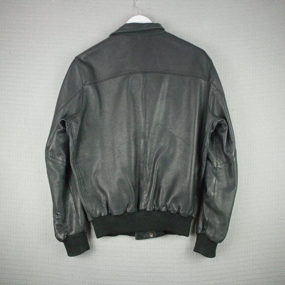 Roots Black Leather Jacket - Picture 2 of 8